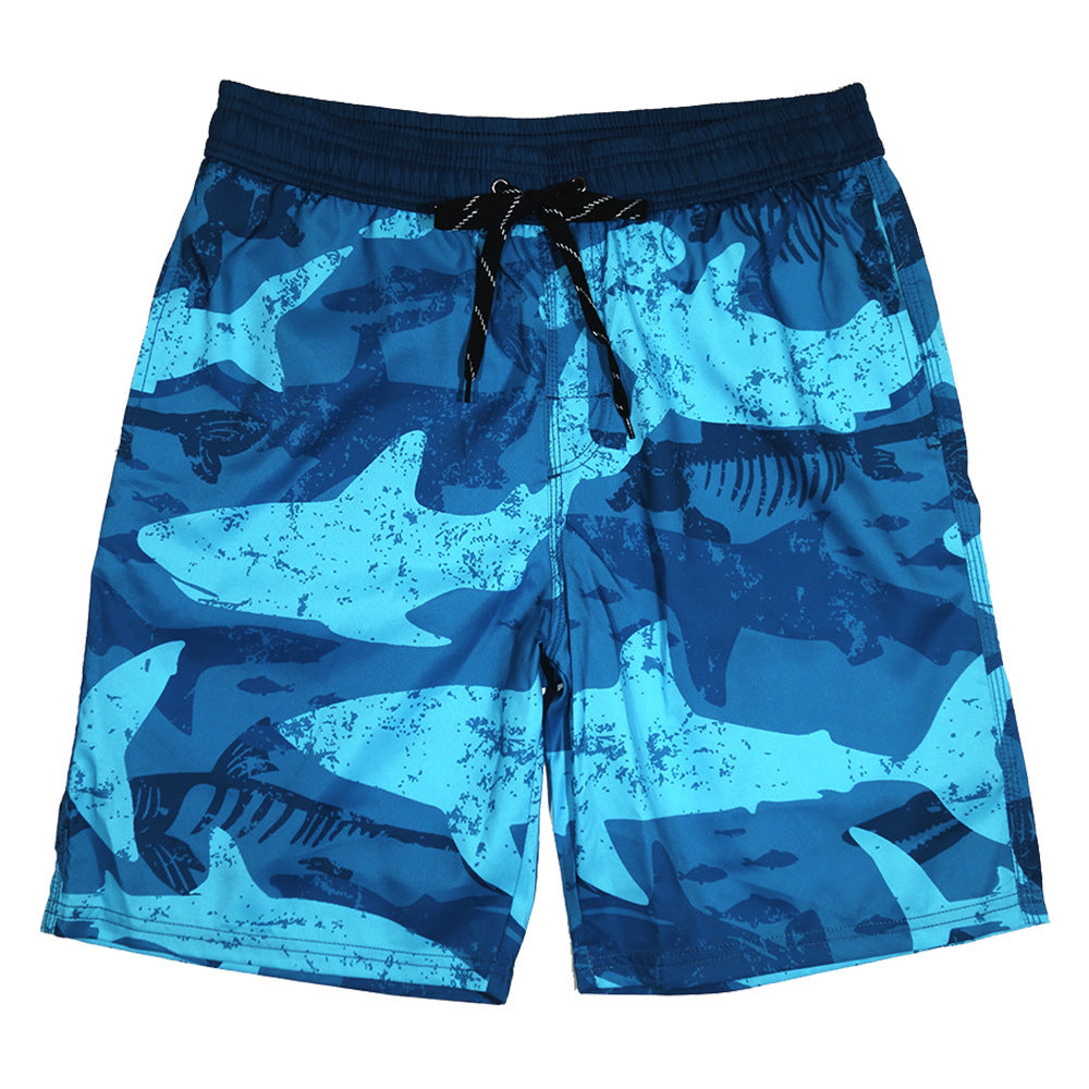 Beach Pants Men's Knee Length Plus Size Swimming Trunks