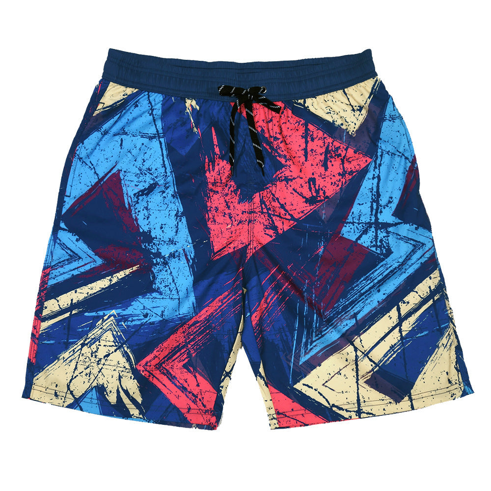 Beach Pants Men's Knee Length Plus Size Swimming Trunks