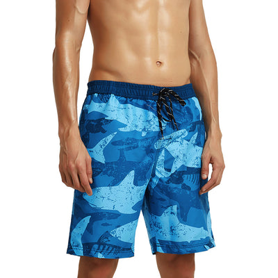 Beach Pants Men's Knee Length Plus Size Swimming Trunks