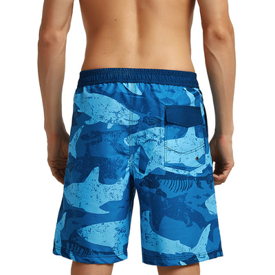 Beach Pants Men's Knee Length Plus Size Swimming Trunks