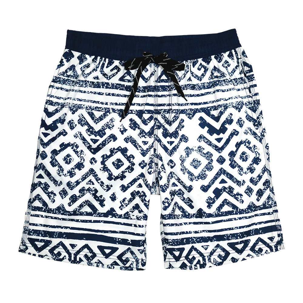 Beach Pants Men's Knee Length Plus Size Swimming Trunks