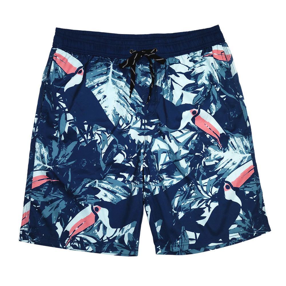 Beach Pants Men's Knee Length Plus Size Swimming Trunks