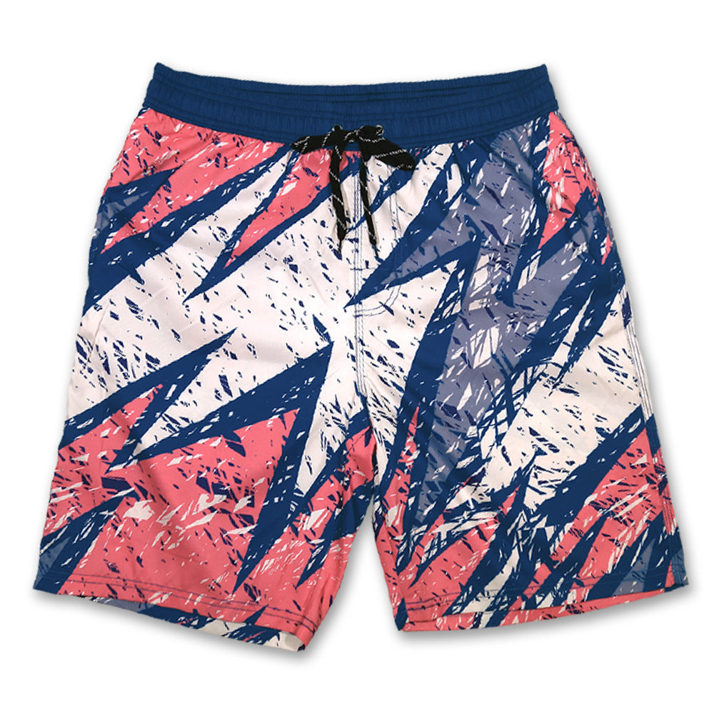 Beach Pants Men's Knee Length Plus Size Swimming Trunks